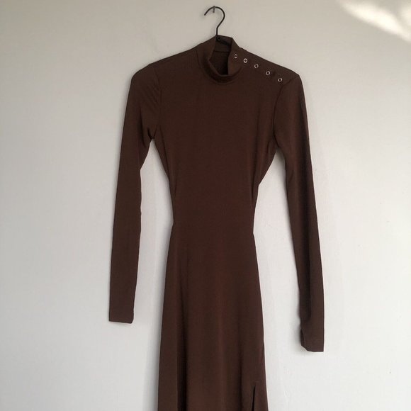 Song of Style Emra Midi Dress Chocolate Brown - Picture 8 of 8